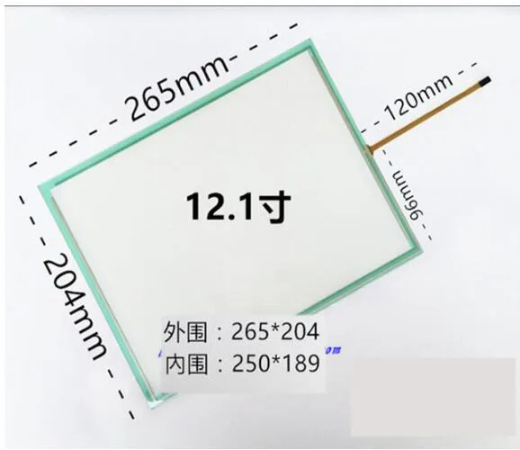 저항성 터치 스크린 43 12.1 인치 4 선 265x204