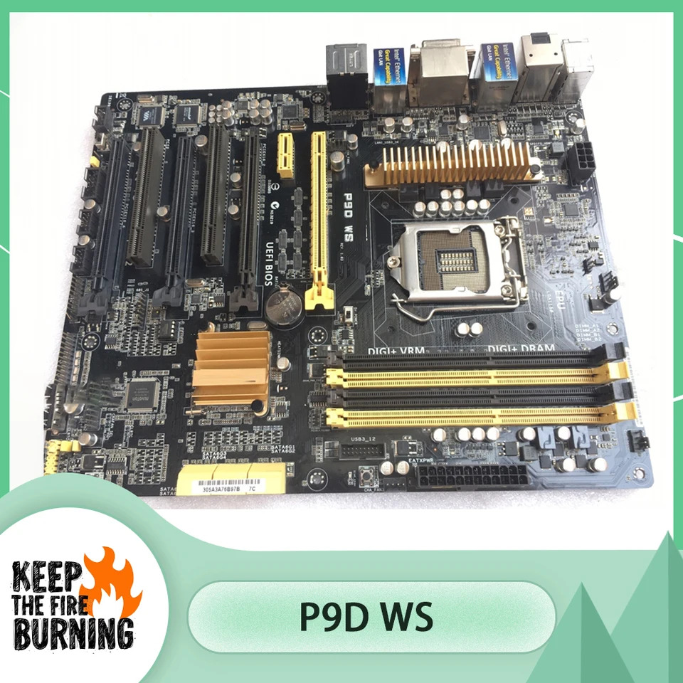 단일 채널 서버 마더보드 AS-US LGA1150 P9D WS
