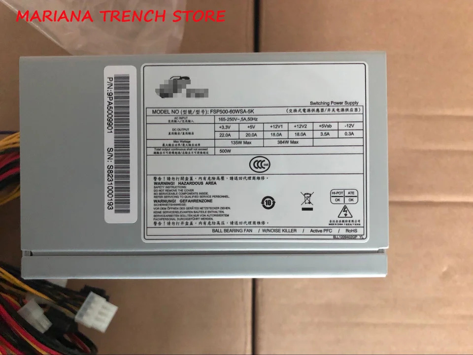 FSP500-60WSA-5K 스위칭 전원공급장치 FSP /산업 와트 500W