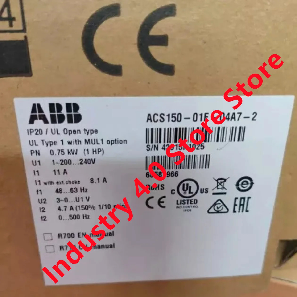 ACS150-01E-02A4-2 ACS150-01E-04A7-2 오리지널 신