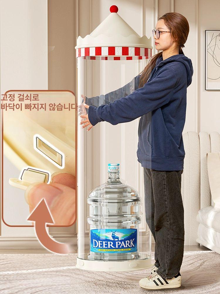 대용량 정리함 아크릴 보관통 수납원형 보관함 투명한 수납박스 스타일 - 상세 이미지 3