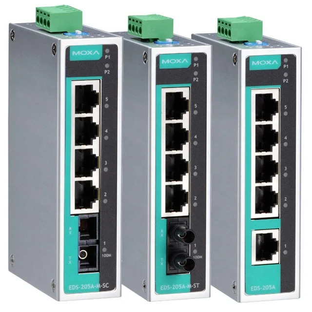 MOXA 비 산업이더넷 스위치 EDS-205A 5 포트