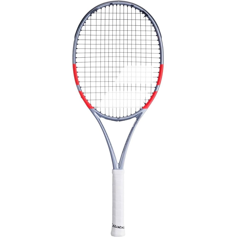 Babolat Pure Strike 100 16x19 4세대 (10.4cm(4 중간 장력에서 거트 - 1/8인치) 카본 범위 화이트 그레이 16g 테니스 라켓, 그립) - 상세 이미지 2