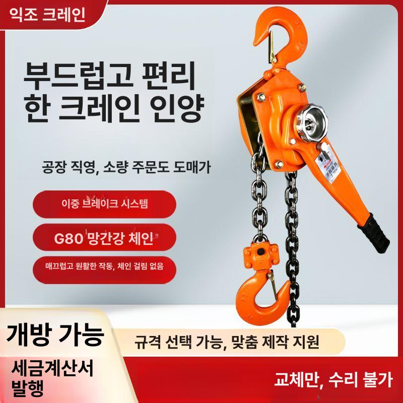 전동 블럭 1톤 호이스트 도르래 윈치 운반 체인블록 견인장치 인양기 - 상세 이미지 5