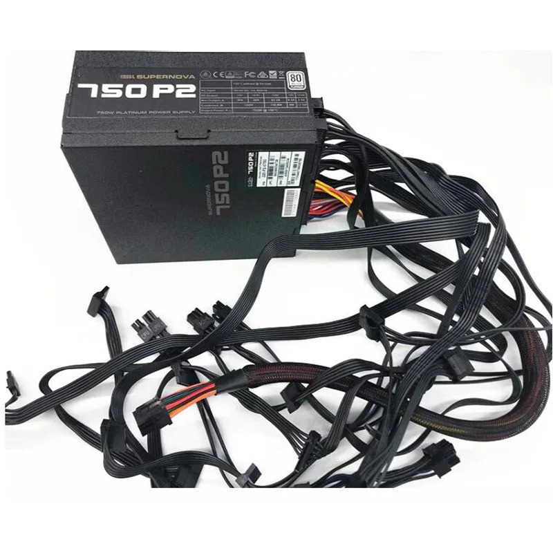 EVGA 슈퍼노바 플래티넘 채굴 전원공급장치 750W 750P 2 풀 모듈