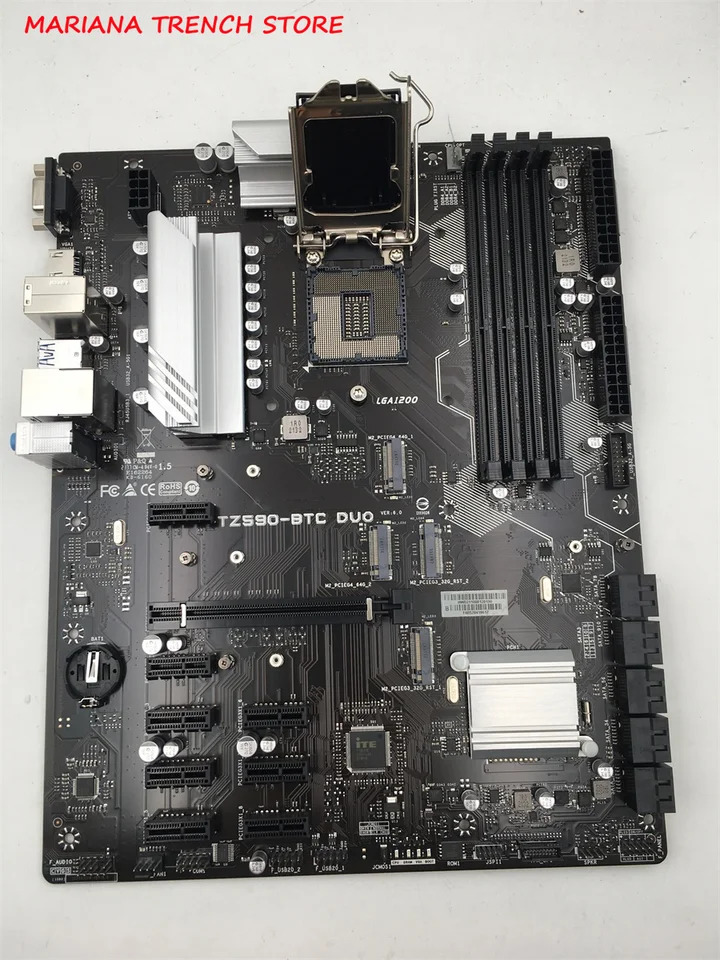 바이오마더보드TZ590-BTC DUO 소켓 1200세대 11 세대 코어 프로세서 DDR4 PCIe 3.0 USB 3.2 M.2 SATA3 6 Gb/s