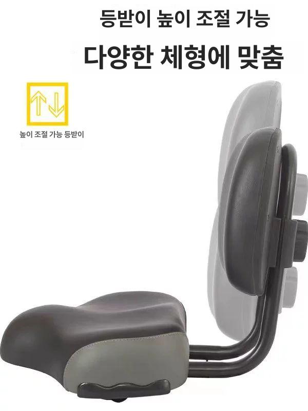 검은색 안장 등받이 개조 전기자전거 쿠션 뒷좌석 높이 디럭스 시트백 라이딩 충격 - 상세 이미지 5