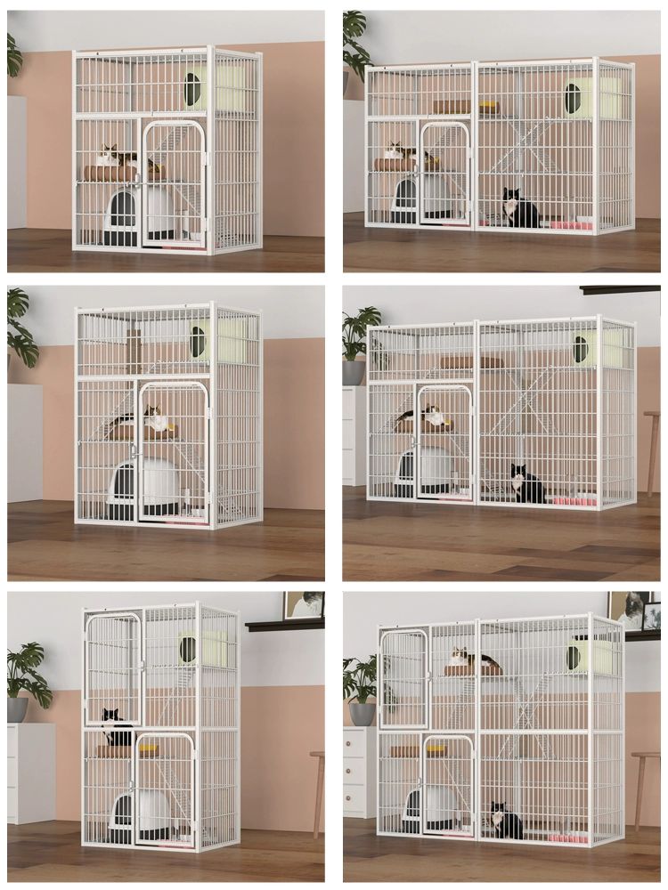 철제 케이지 애완동물 사육장 반려묘 반려동물 철망 고양이장 개집 견사 대형견 - 상세 이미지 5