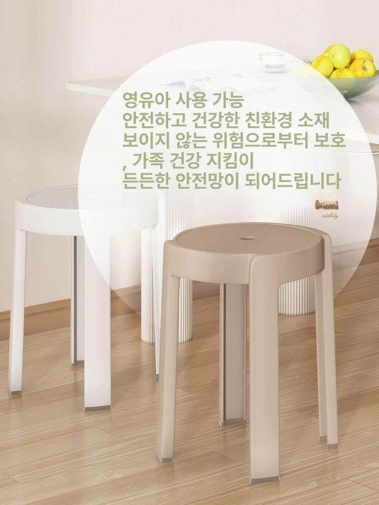 플라스틱 카페의자 간이 투명 가정용 보조 체어 야외 심플 아크릴 북유럽 - 상세 이미지 3