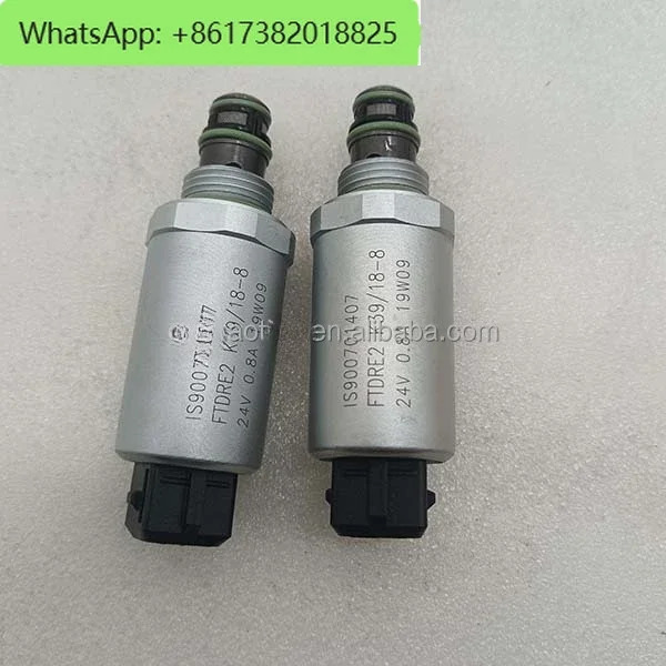 비례 감압밸브 굴삭기 부품 솔레노이드 밸브 R900701407 24V
