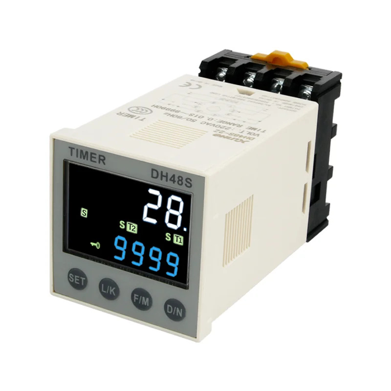 무루프 디지털 디스플레이 시릴레이 DH48S 전원 지연 제어 장치 220V 조정 가능24V