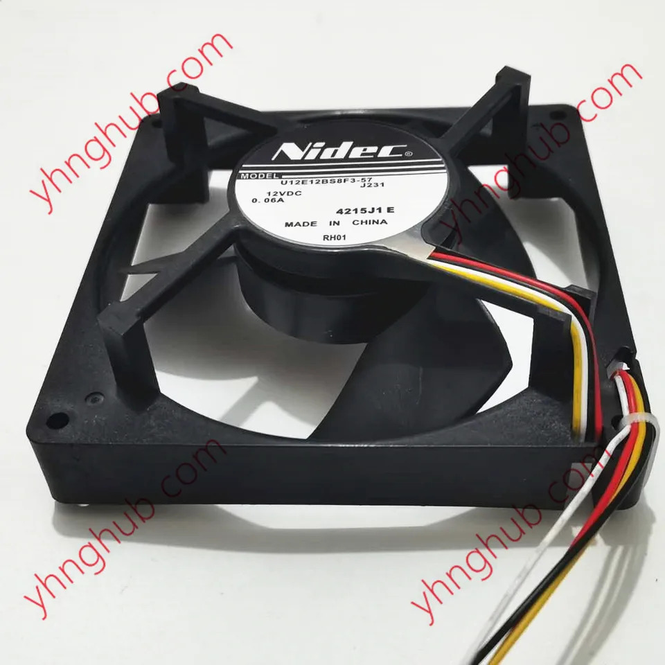 Nidec U12E12BS8F7 J232 J231 DC12V 0.06A 125x125x35mm 서버 냉각팬
