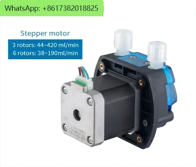 카모어 420ml/min KCM 350RPM 연동펌프 12V 24V 스테퍼모터 정량펌프 액체 이송펌프 실험실용