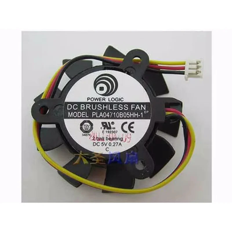 파워 로직 PLA04710B05HH-1 DC 5V 0.27A 37 mm 직경 C. t.c 3핀 25mm
