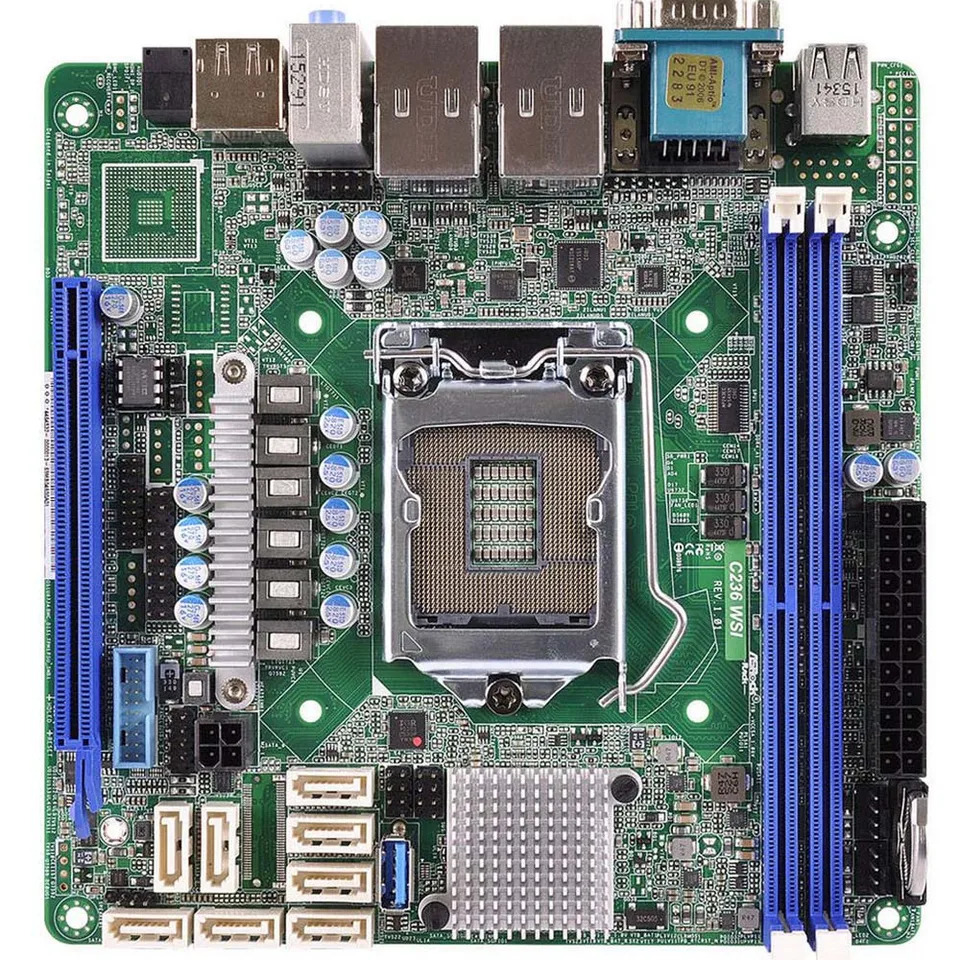 단일 CPU 워크스테이션 마더보드 지원 ASRock호환 C236 WSI LGA1151 E3-1200 v5 v6