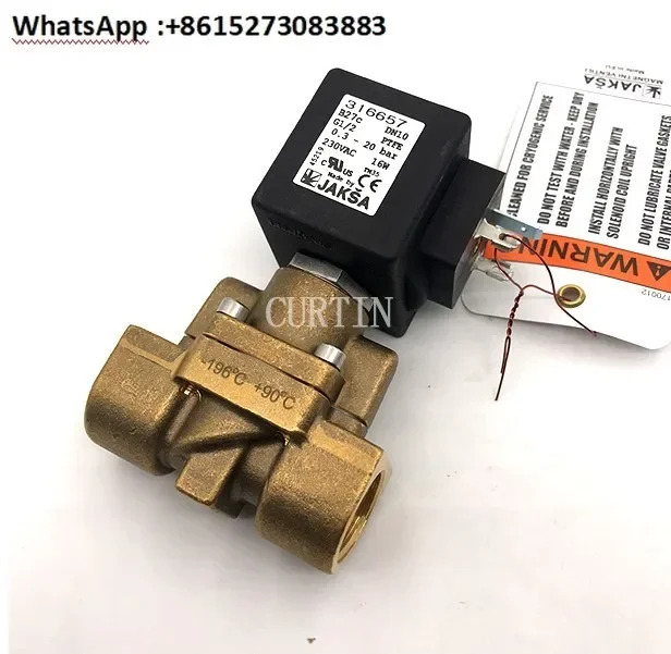 B27C 1/2 인치 고압 저온 솔레노이드 밸브 316657