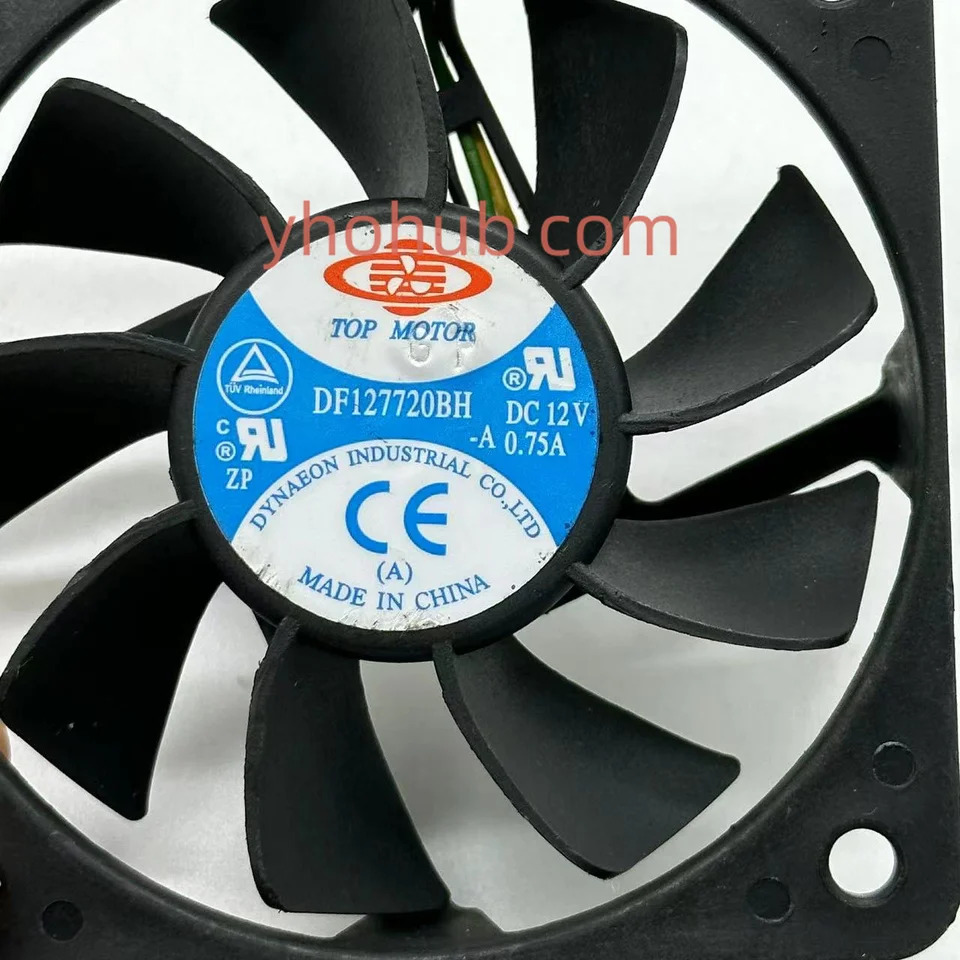 TOP MOTOR 4-와이어 서버 냉각팬 DF127720BH DC 12V 0.75A 77x77x20mm