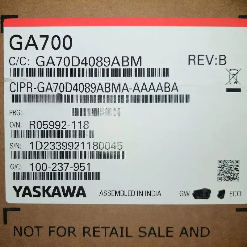 Yaskawa 인버터 CIPR-GA70D4089ABMA-AAAABA