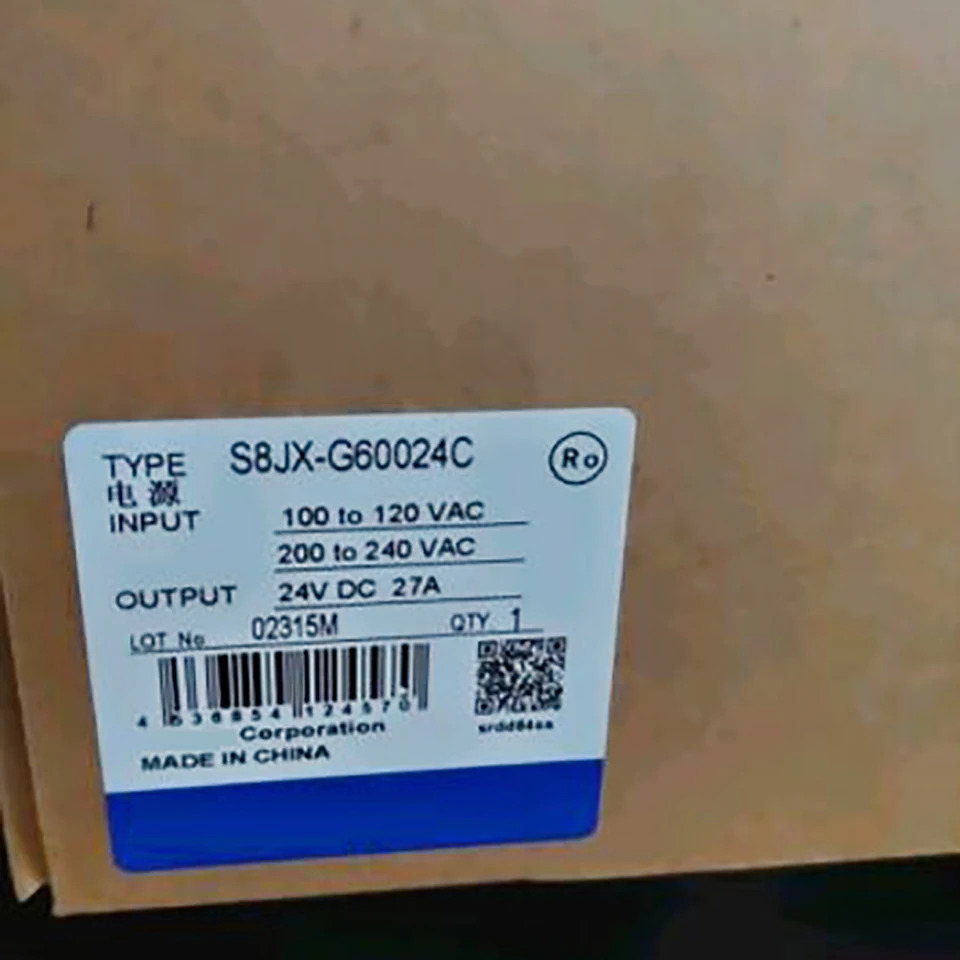 고전력 스위칭 전원공급장치 S8JX-G60024C 600W 24V 출력 25A