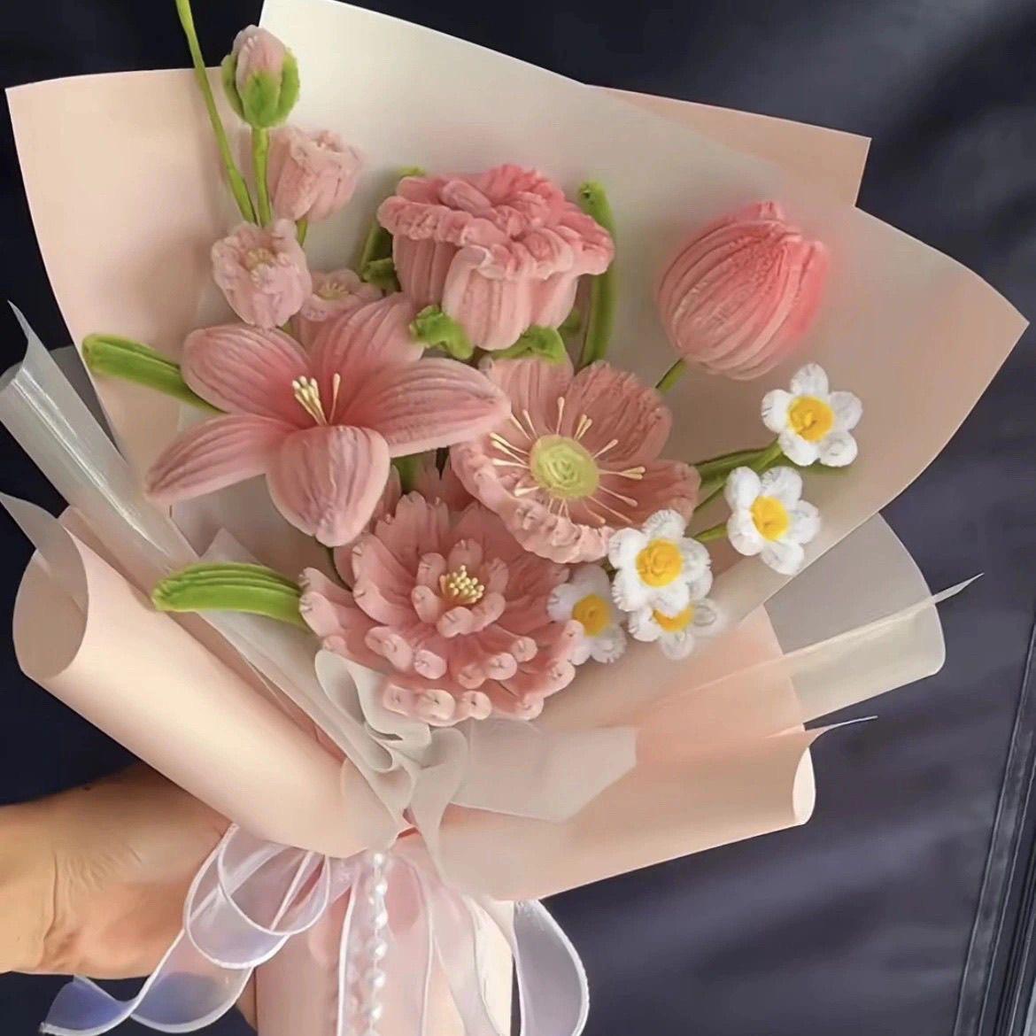 키트 웨딩부케조화 선물 스틱 재료 철사 졸업식 모루 취미 다발 촬영용 믹스드 생일 - 상세 이미지 2