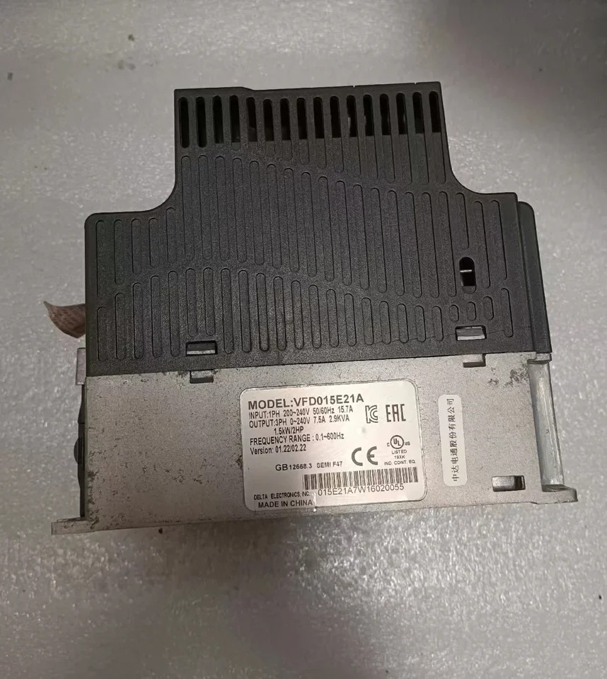 리퍼 델타 인버터 VFD015E21A 1.5kW 작동 기능 OK