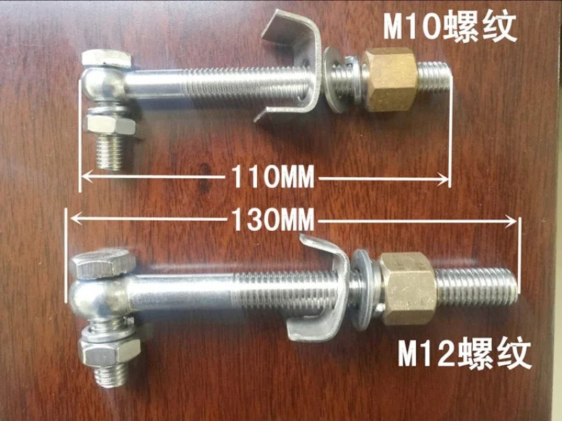 스테인리스강 원형 진동 스크린 기계 번들 링 볼트 회전 클램프 구리 나사 액세서리 M10M12