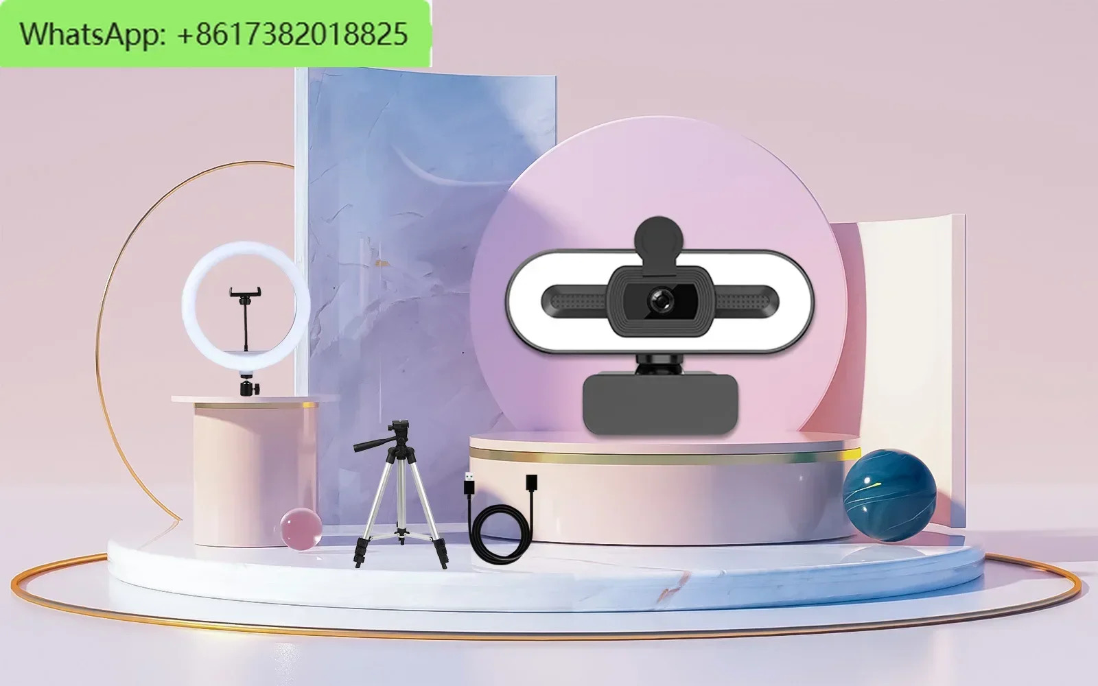 마이크 뷰티 라이브 방송 800만 드라이브 노트북 카메라 헤드를 갖춘 고화질 데스크탑 4K 컴퓨터