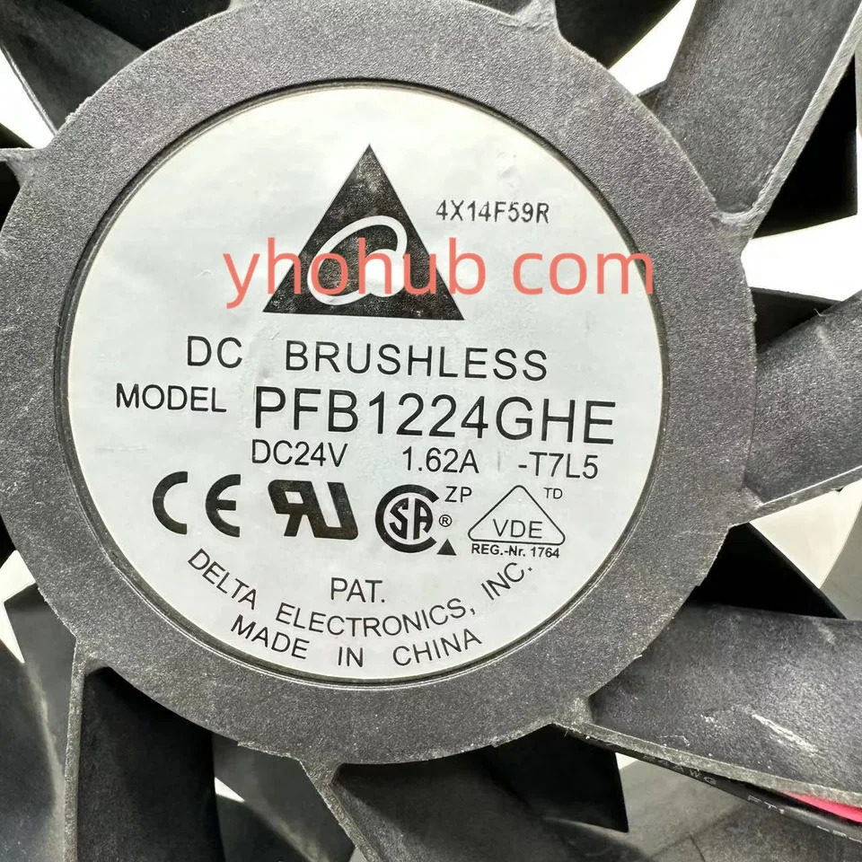 델타 전PFB1224GHE T7L5 DC 24V 1.62A mm 2 와이어 서버 냉각팬
