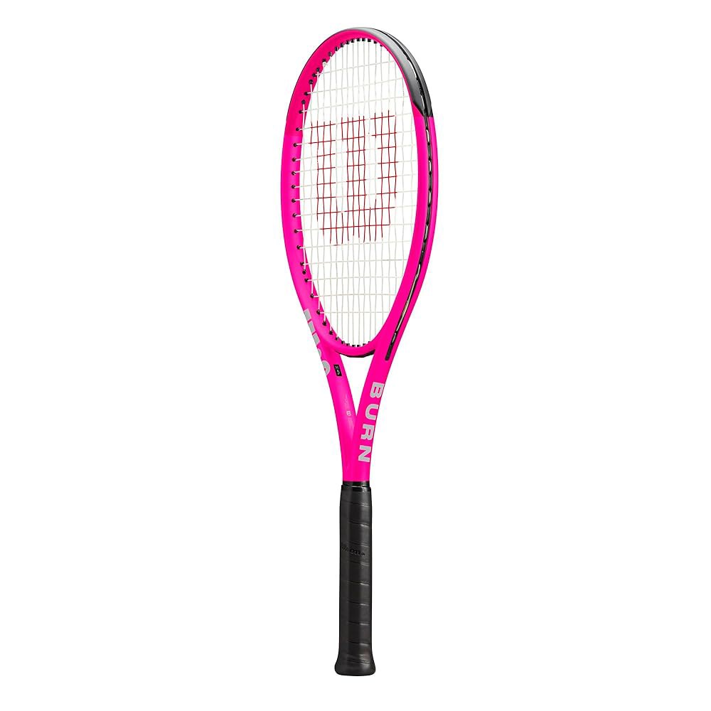 Wilson Burn V6 105 S 테니스 핑크, 6.4cm(2-4 그립 사이즈 라켓 - 1/4인치) 1 - 4 1/8 - 상세 이미지 3