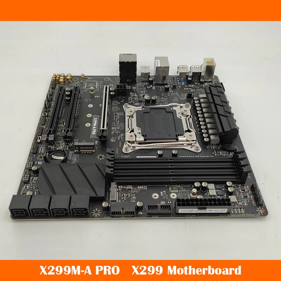 X299M-A PRO LGA2066 DDR4 64G USB3.1 SATA3 x 8 M.2 2 M- X299 마더보드 미세