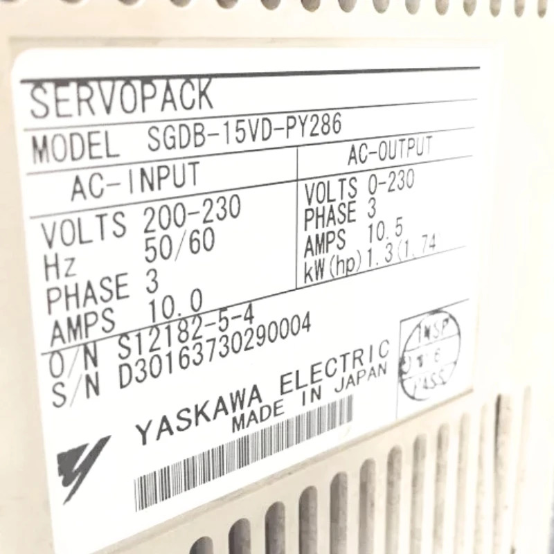 새 Yaskawa SGDB-15VD-PY286 서보 드라이브