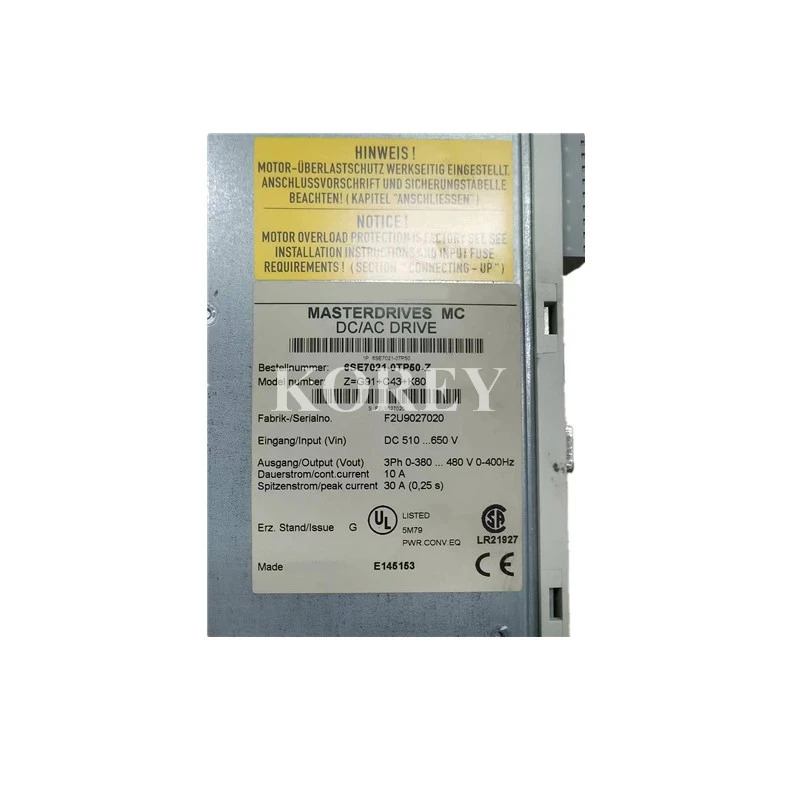 서보 드라이버 6SE7021-0TP50-Z Z G91 C23 K80 포장