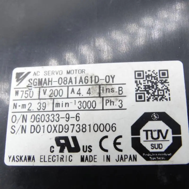 Yaskawa 서보모터 신형 SGM호환AH-08A1A61D-OY 신속