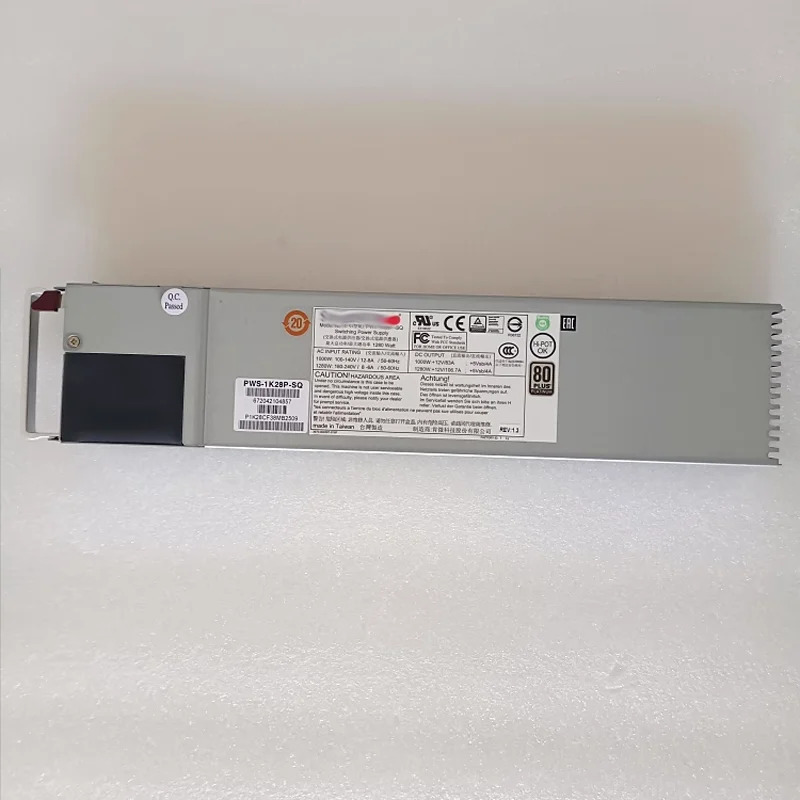Supermicro PWS-1K28P-SQ 1280W 1U 전원공급장치 스위칭 PSU 80 Plus Platinum원본