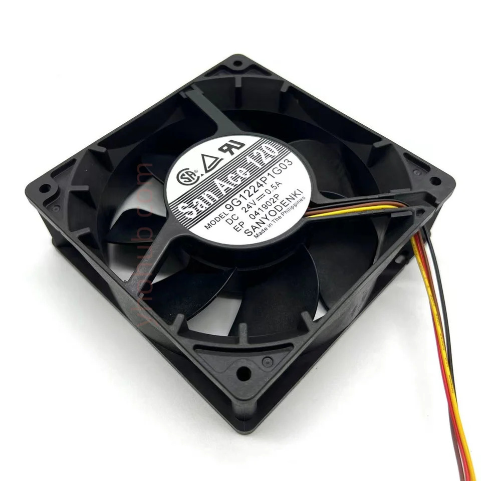 SANYO-Denki 9G1224P1G03 DC 24V 0.05A mm4핀 서버 냉각팬