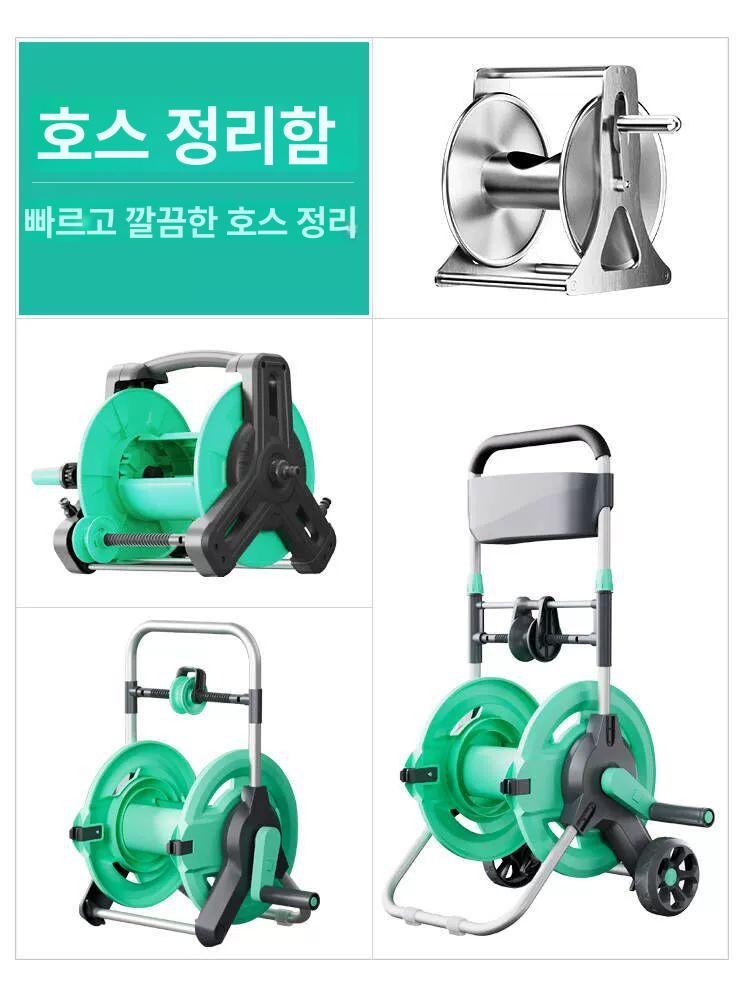 벽걸이 권취기 워터릴 물호스릴 수도 줄감기 세차릴 정리기 급수 벽부착 자동릴 - 상세 이미지 2