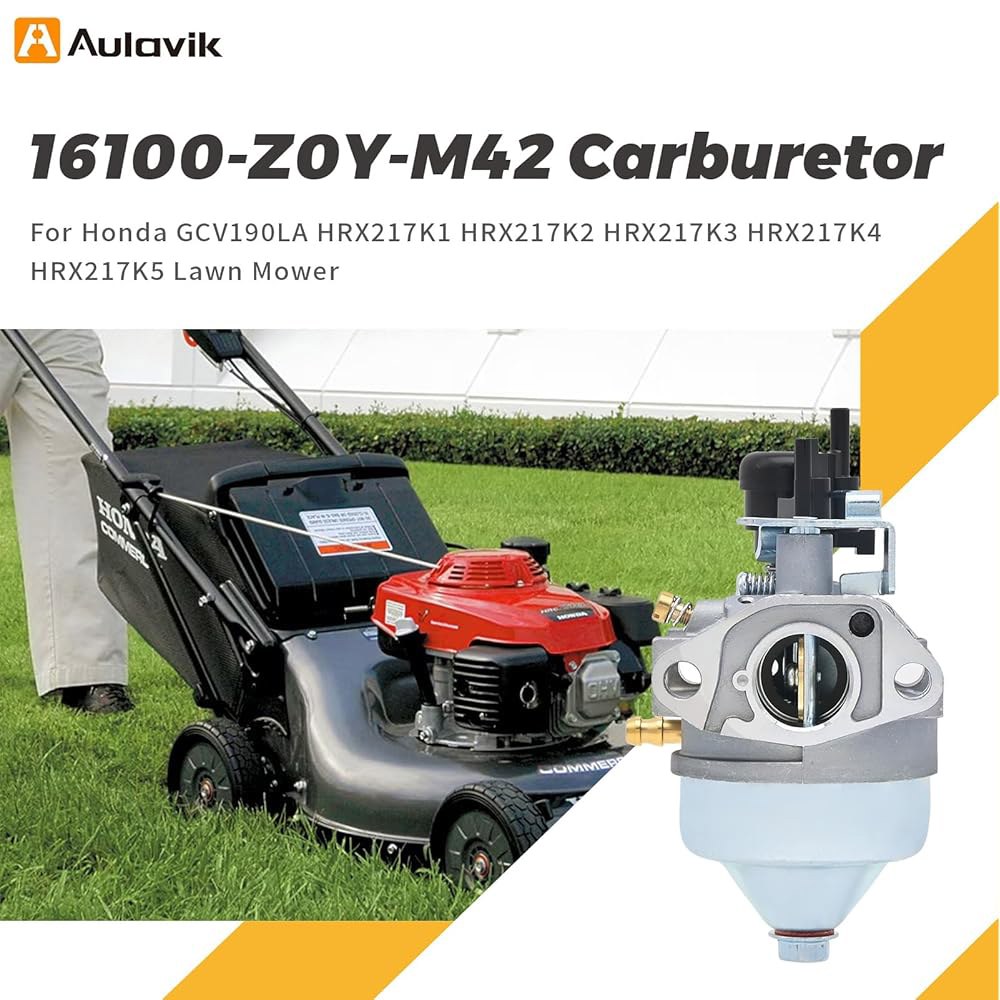 Amazeful 혼다 GCV190LA HRX217K1 HRX217K2 HRX217K3 기계용 HRX217K4 카뷰레터 잔디 깎는 HRX217K5 16100-Z0Y-M42 - 상세 이미지 2