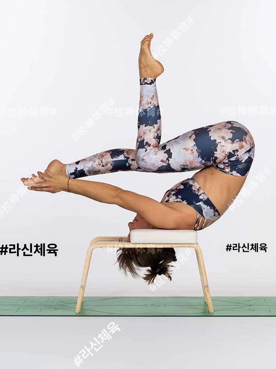 원목 다용도의자 운동기구 코어운동 허리 체어 가정용 척추 교정용 실내 꺼꾸리 - 상세 이미지 4