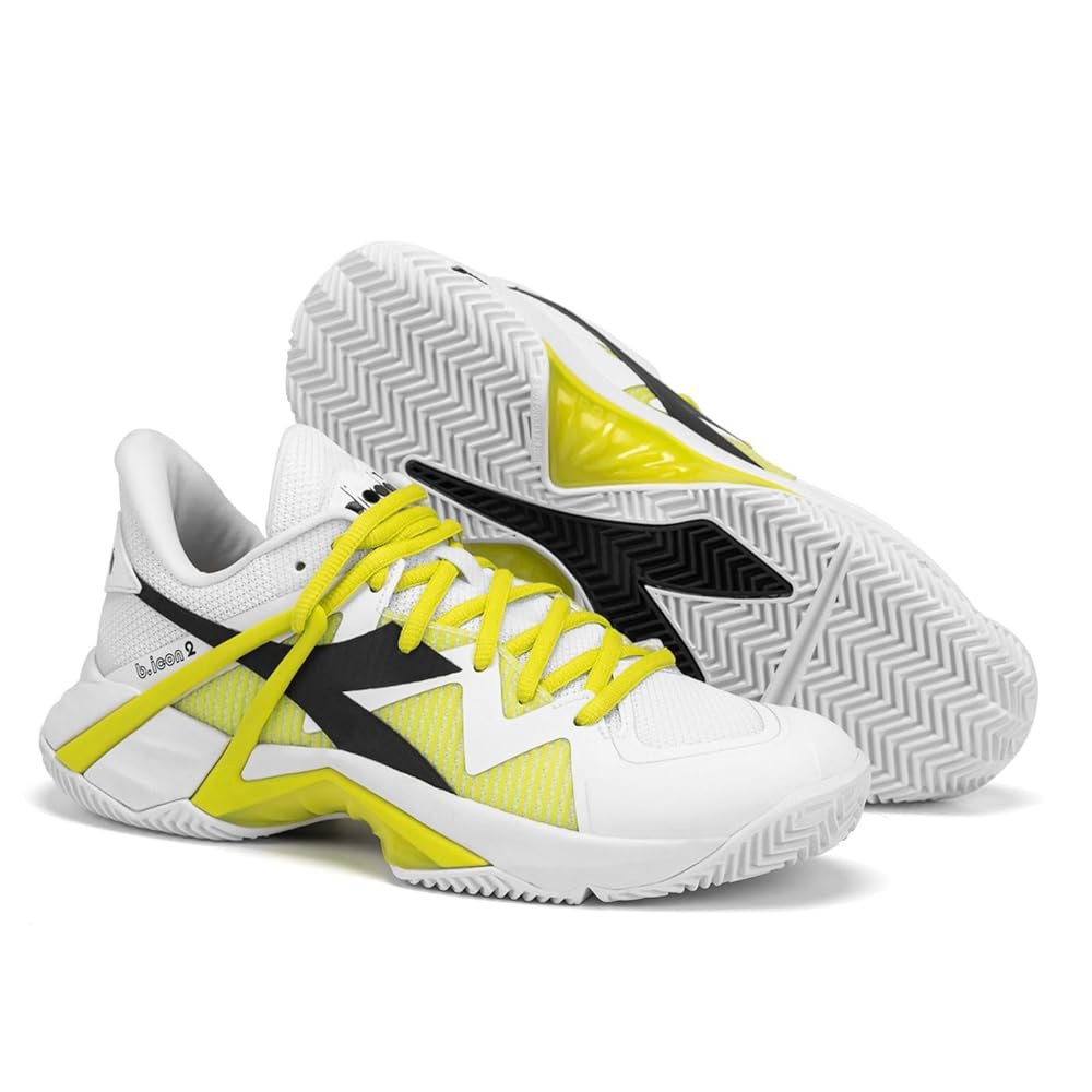 Diadora 여성용 B.Icon 2 올 그라운드 테니스화, 블랙. 3 Purple 6.5 - 상세 이미지 2
