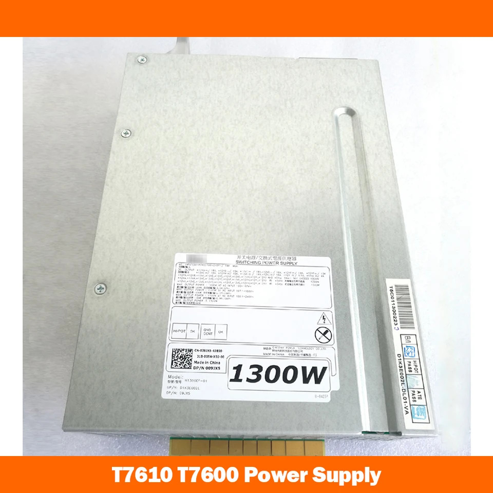 H1300EF-01 전원공급장치 D1300EF-01 09JX5 MF4N5 8VC90 DELL T7610 T7600 1300W