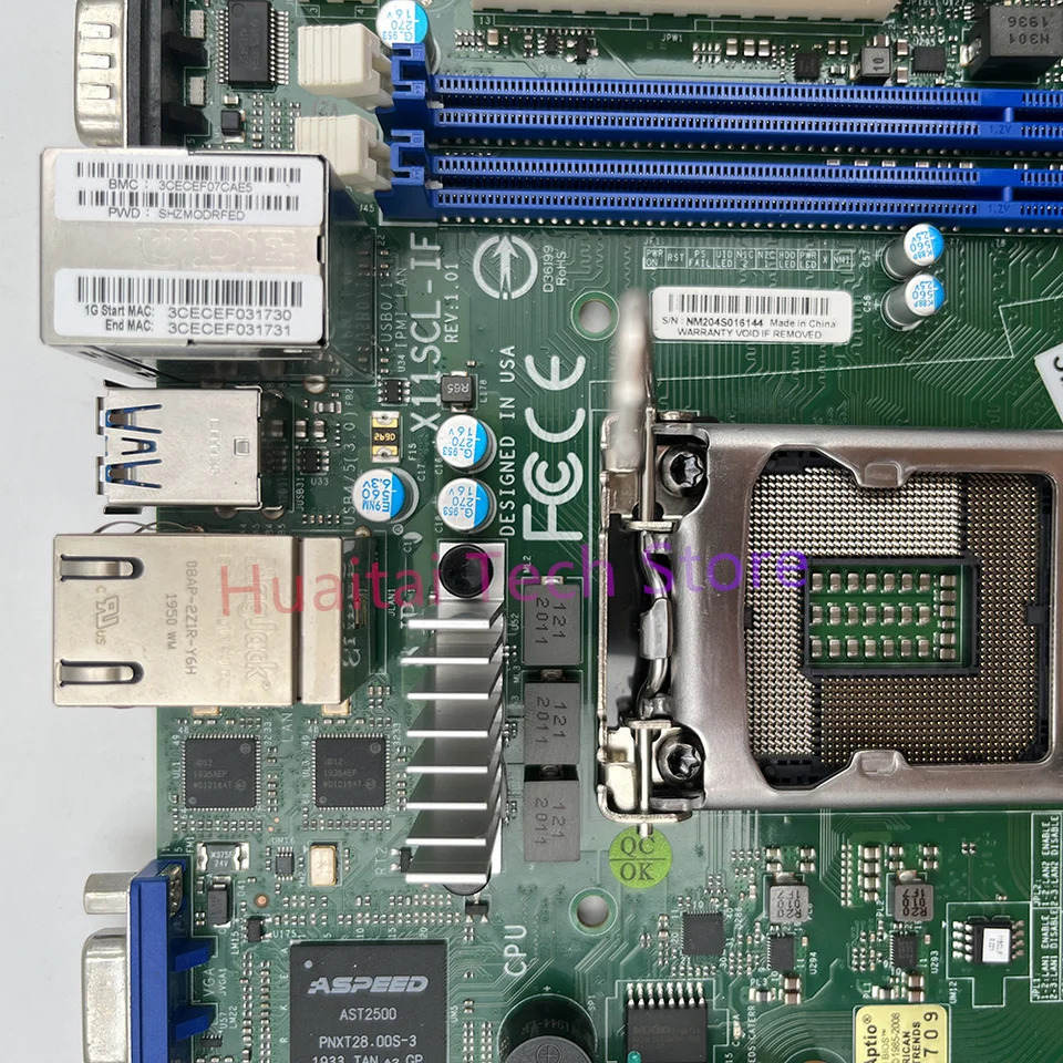 Supermicro X11SCL-IF 서버 Mini-ITX 마더보드 C242 LGA-1151 DDR4 지지대 8 세대 9 코어 i3 E-210