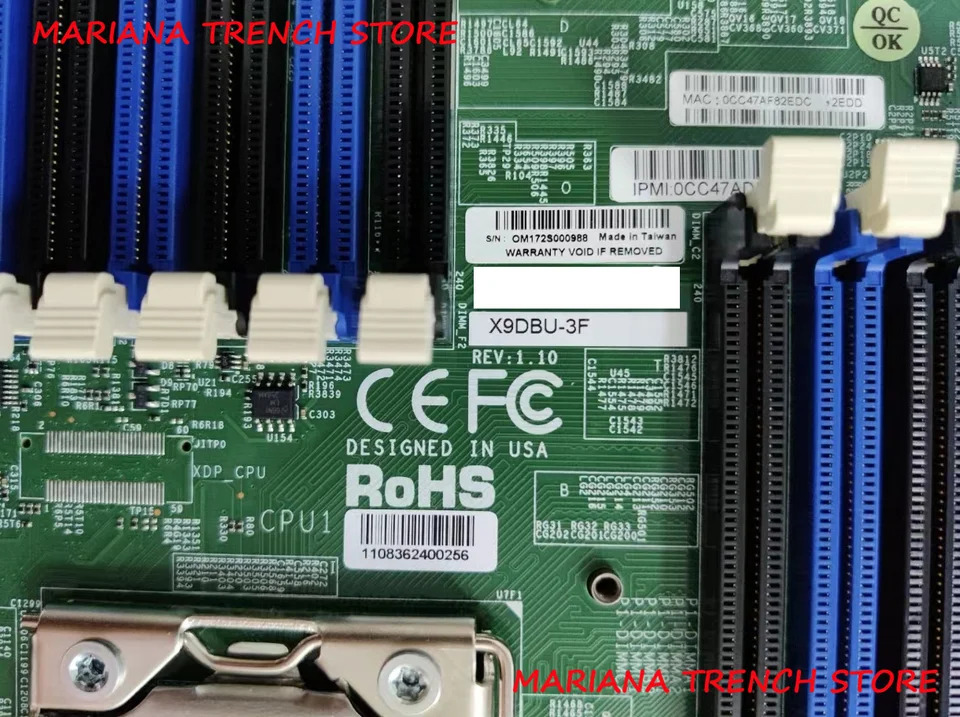 슈퍼마이크로 마더보드X9DBU-3F LGA1356 제온 프로세서 E5-2400 V2 i350 듀얼 포트 GbE LAN