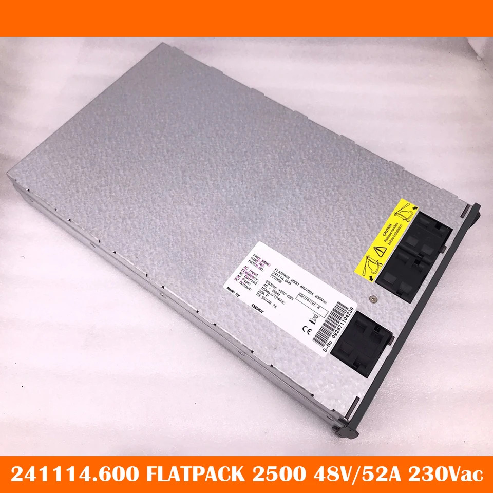 241114.600 FLATPACK 2500 Eltek DC 출력 53.5V 46.7A 통신 전원공급장치 모듈 미세 작동 48V 52A 230Vac