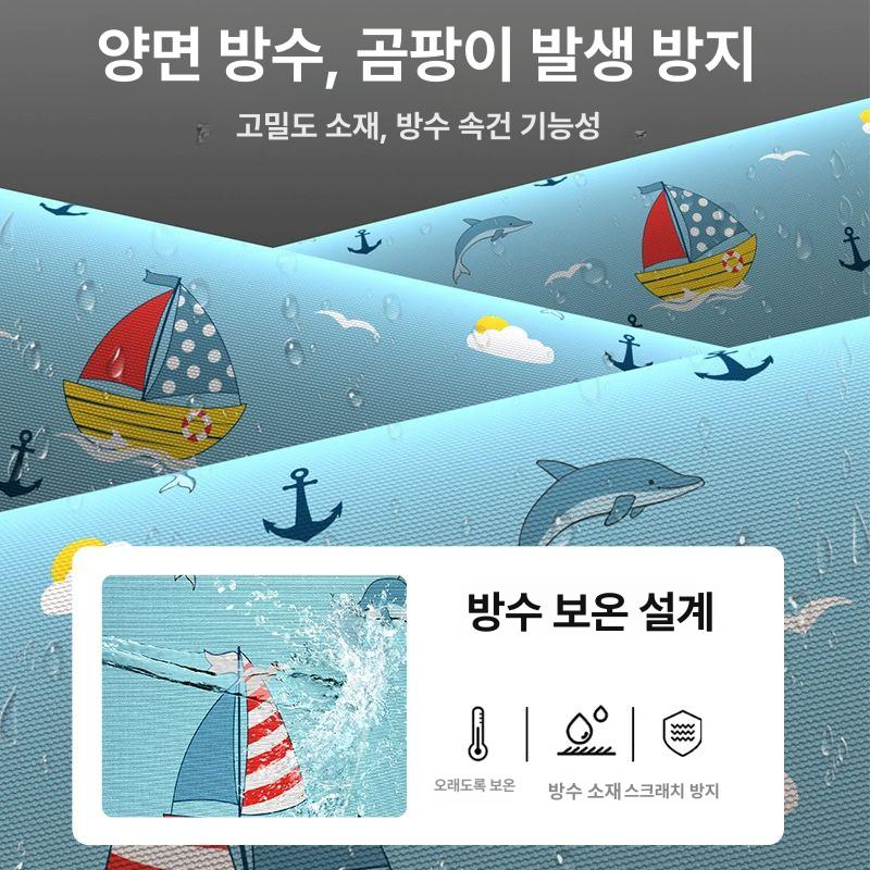 욕조 무타공욕실파티션 접이식 샤워커튼 샤워부스 간이 욕실커튼 방지 건식화장실 - 상세 이미지 5