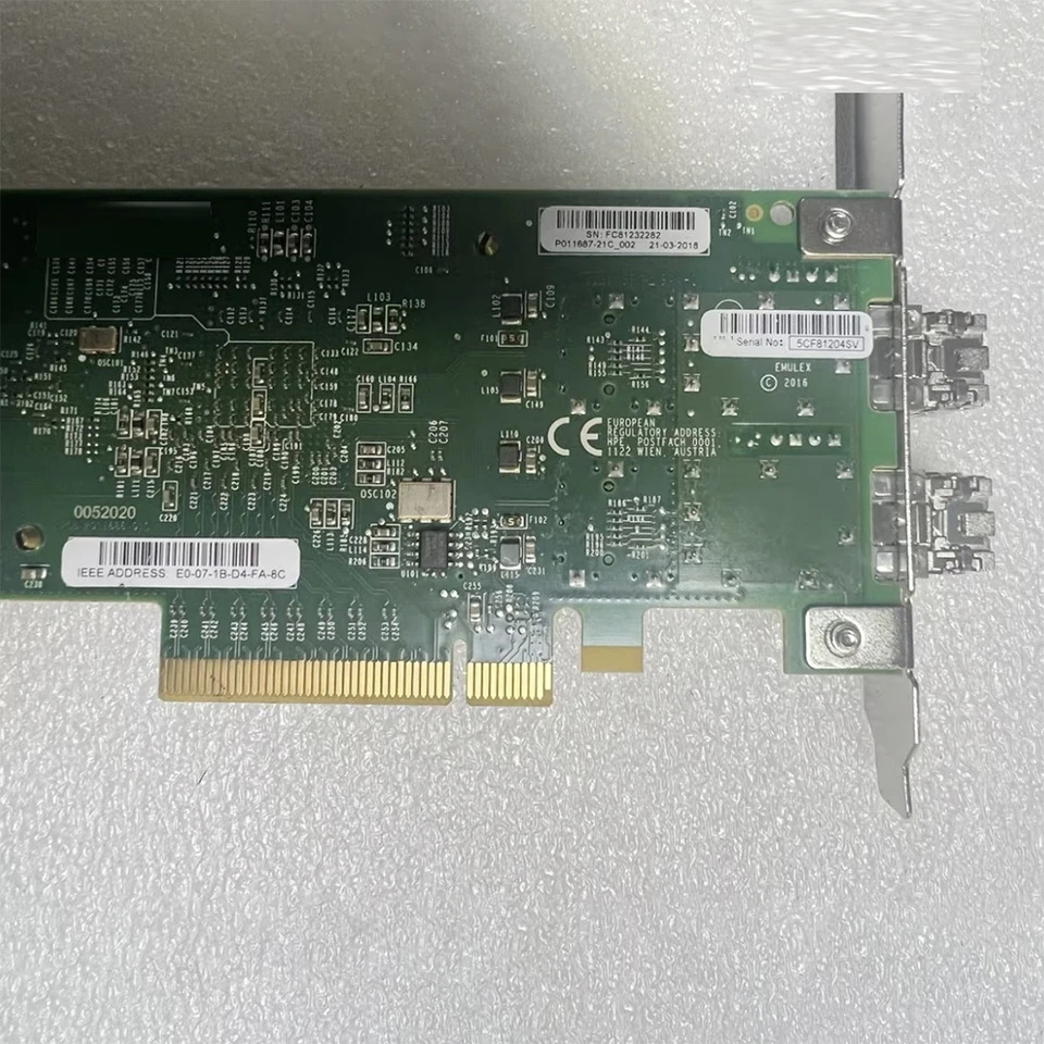 듀얼 포트 FC HBA 카드 H-P 870002-001 Q0L14A SN1200E 16G 2P