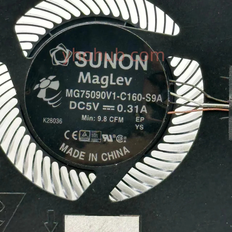 SUNON MG75090V1-C160-S9A DC 5V 0.31A 4-와이어 서버 냉각팬