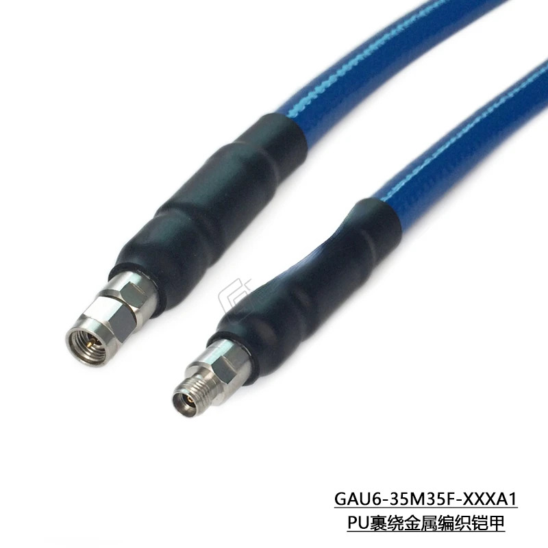 3.5mm 수-3.5mm 암 슈퍼 플렉시블 케이블 210P 26.5GHz 아머 GAU6