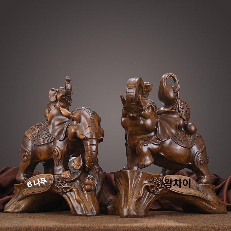 재물용 조각상 공예품 인테리어 거실 현관 - 상세 이미지 4