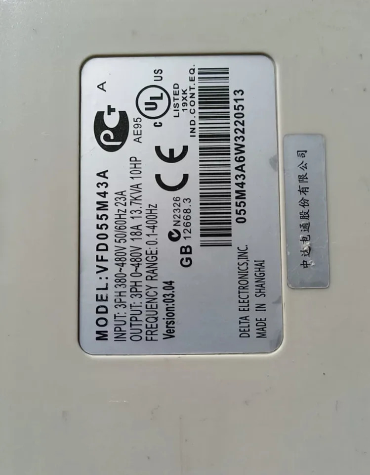 리퍼 VFD-M 타입 인버터 VFD055M43A 5.5kW/380V
