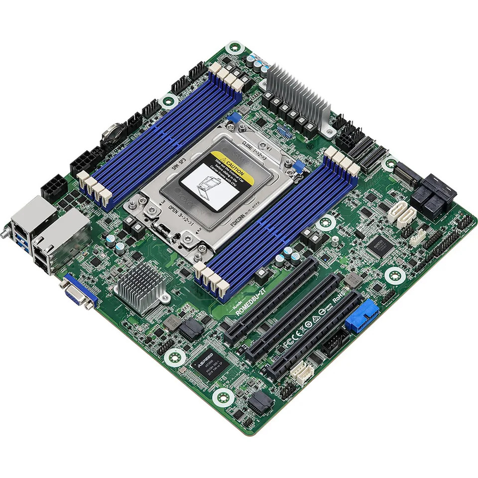 ASRock호환 ROMED8U-2T 서버 마더보드 SP3 LGA4094 EPYC 7003 7002 DDR4